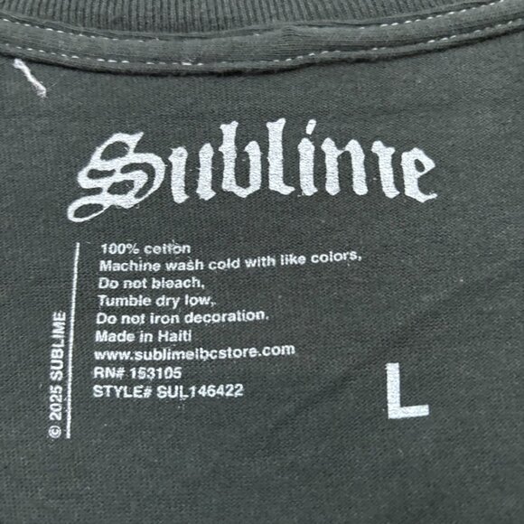 Sublime Self-titled Album Cover Art Oversized Band T-Shirt L - Picture 4 of 4